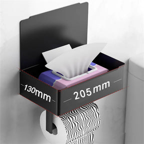 home & garden : Elegante Toiletpapierhouder Zwart - Modern Design Badkamer - RVS in van Pantino