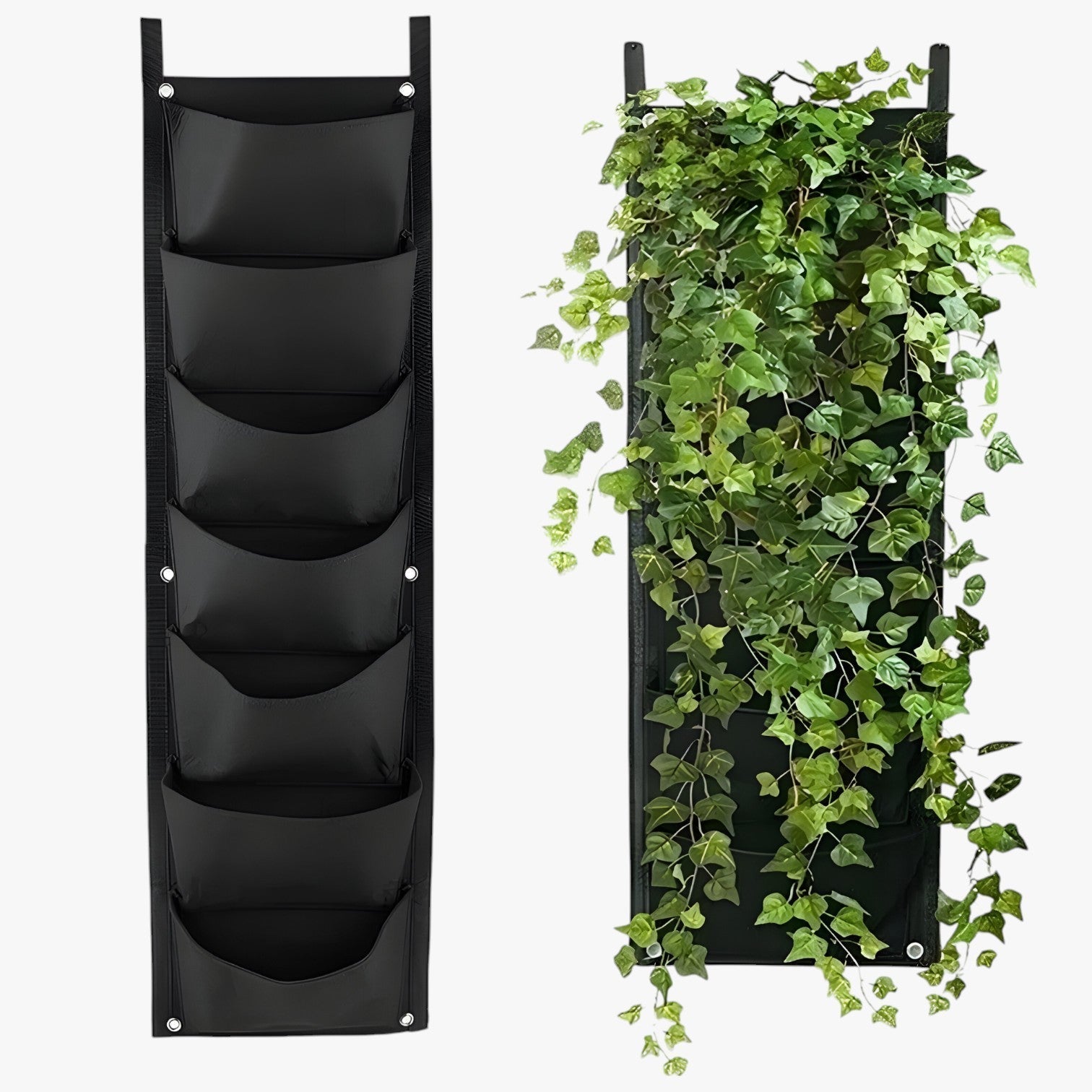 home & garden : Groei Zak - 7 Compartimenten voor Gezonde Groei - Zwart 7-pocket in van Pantino