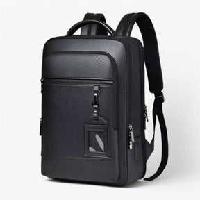 Bags : Leren Rugzak voor Heren met USB - Hoge Kwaliteit, Snelle Levering in Zwart-A van Pantinoshop