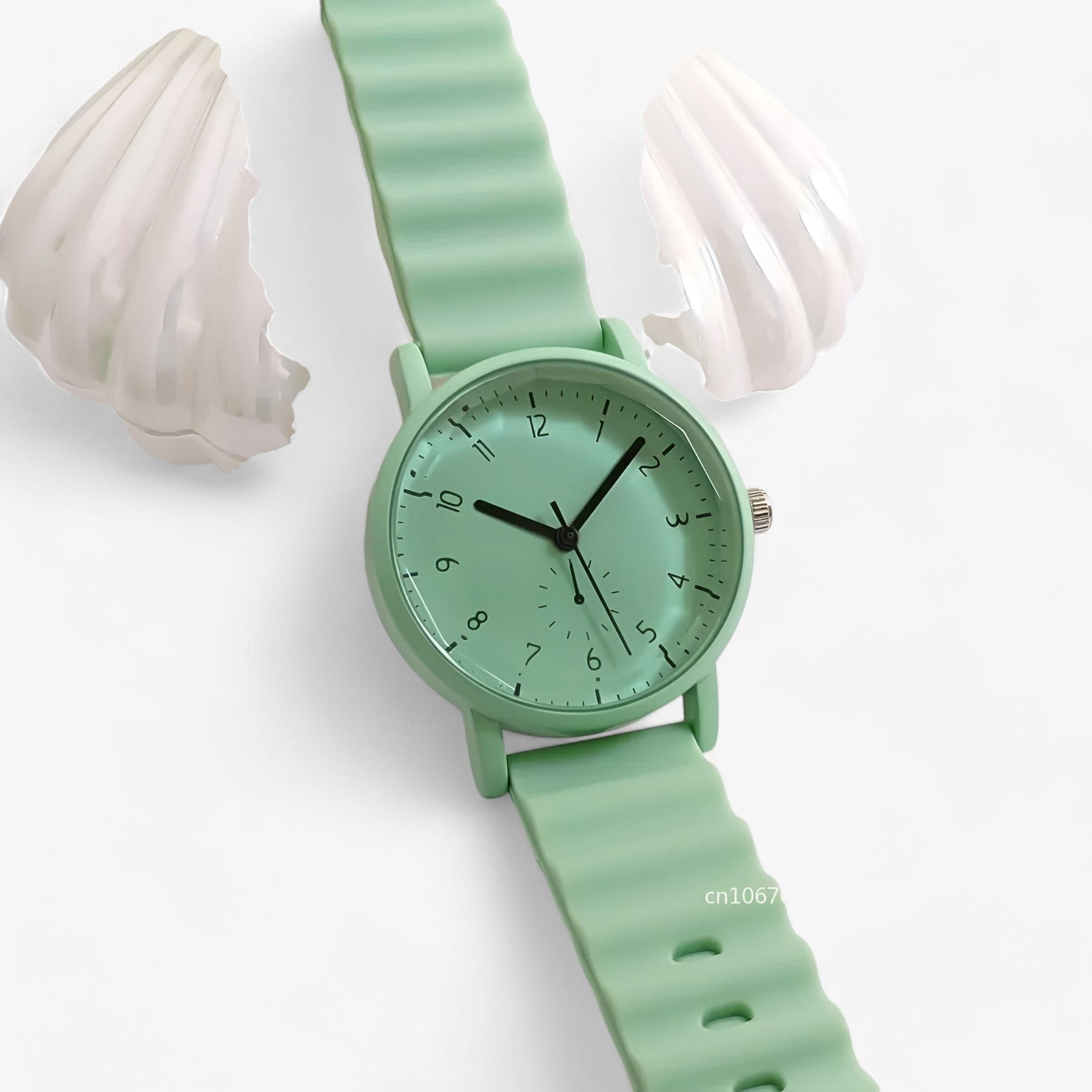 watches : Gelé Horloge Dames - Elegante Siliconenarmband Perfect voor Golf - Beige in van Pantino