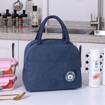 Tassen : Draagbare Lunchtas - Zwart in Blauw van Pantino
