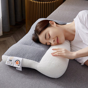 home & garden : SleepEase - Een Comfortabele Nachtrust Zonder Nekpijn - Wit in Grijs van Pantino