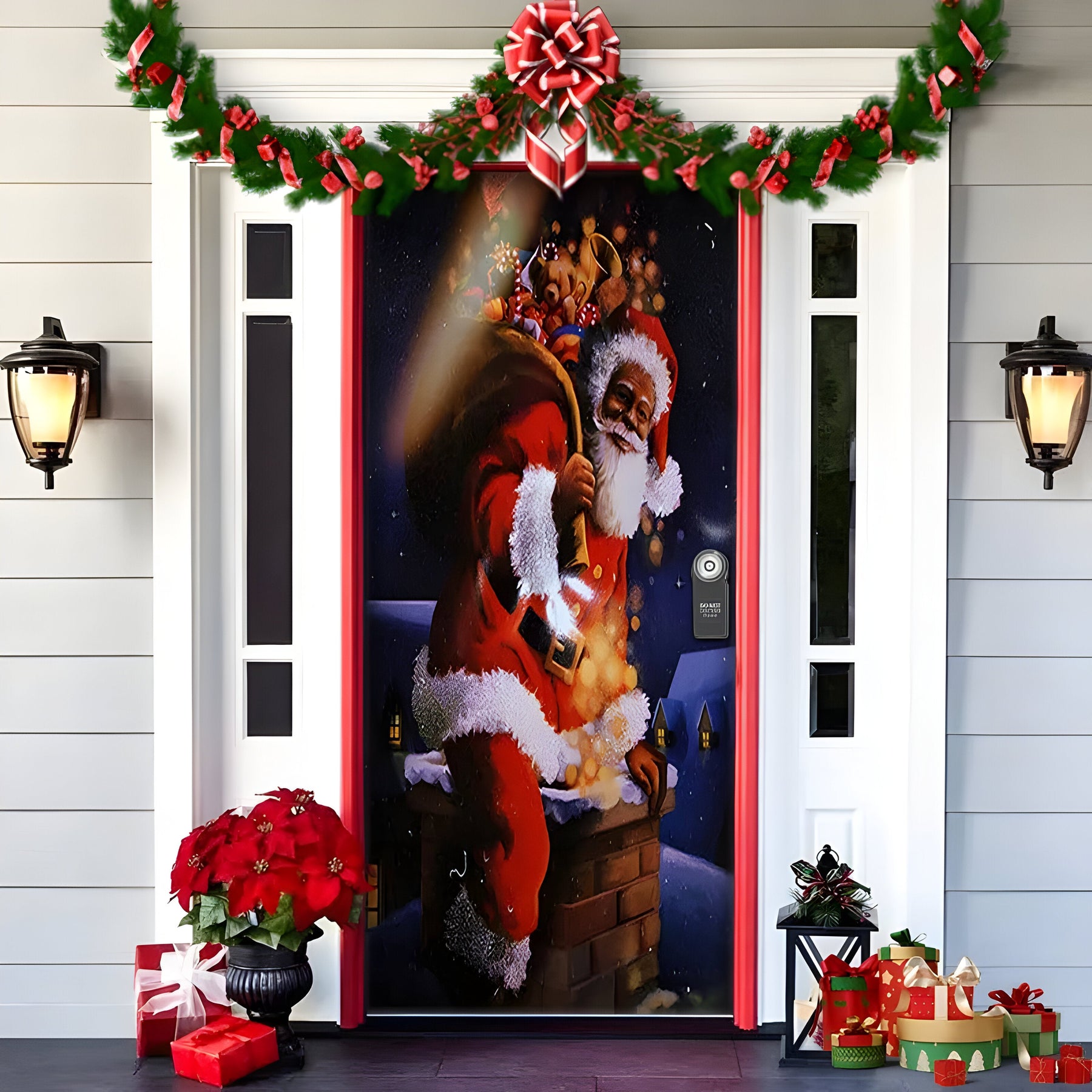 home & garden : HolidayCheer - Kerst Achtergrondbanner van Polyester - Creëer een Feestelijke Sfeer voor Uw Decoraties in Stijl-15 van Pantino