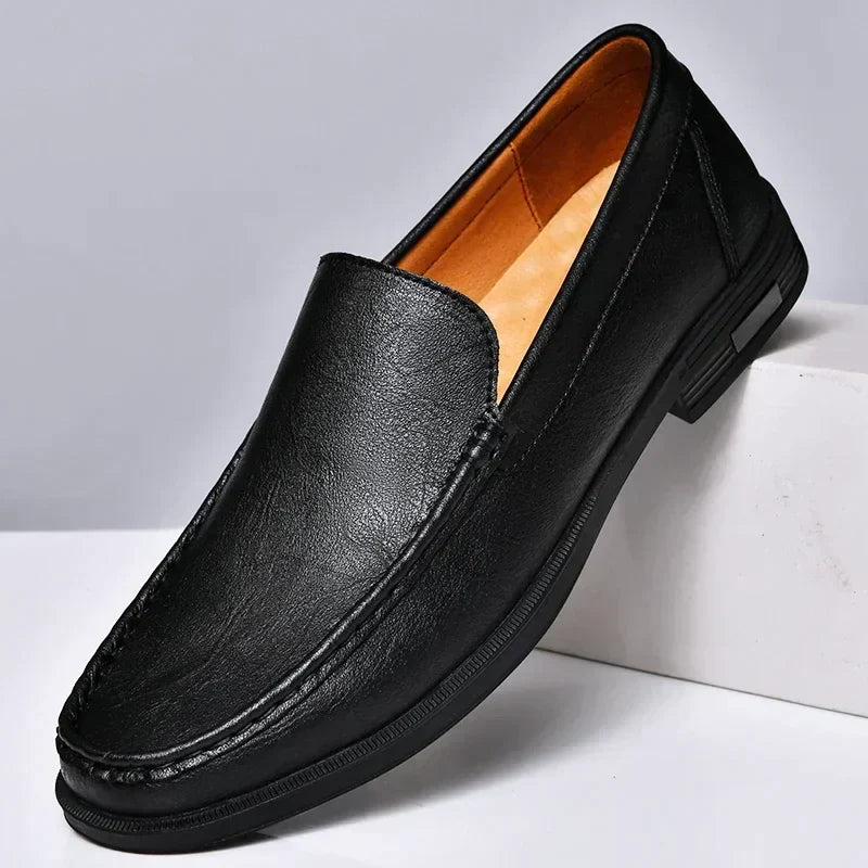 Loafers : Loafers Heren Blauw - Luxor - Stijlvolle in Zwart van Pantino