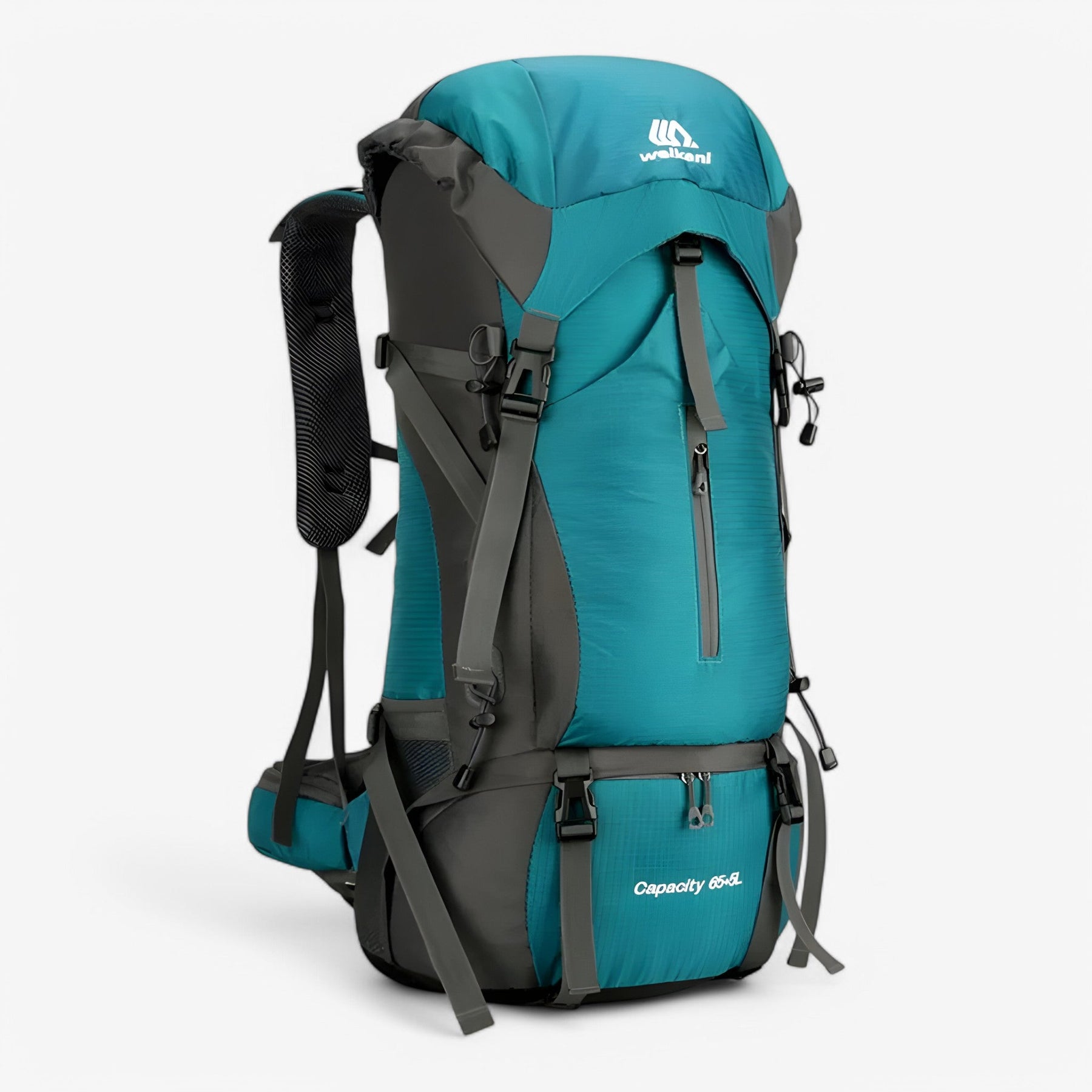 bags : 70L Nylon Kampeerrugzak met Regenkap - 70L Marineblauw in van Pantino