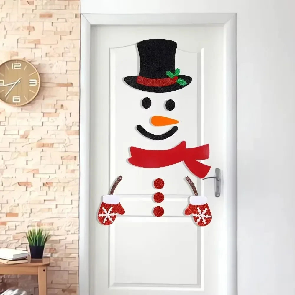 home & garden : Kerstviltstickers voor Deuren en Ramen - Feestelijke Decoratie voor Thuis in van Pantino
