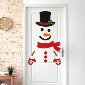 home & garden : Kerstviltstickers voor Deuren en Ramen - Feestelijke Decoratie voor Thuis in van Pantino