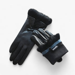 Gloves : Handschoenen Zwart - Warme Leren - Comfort en Stijl in van Pantino
