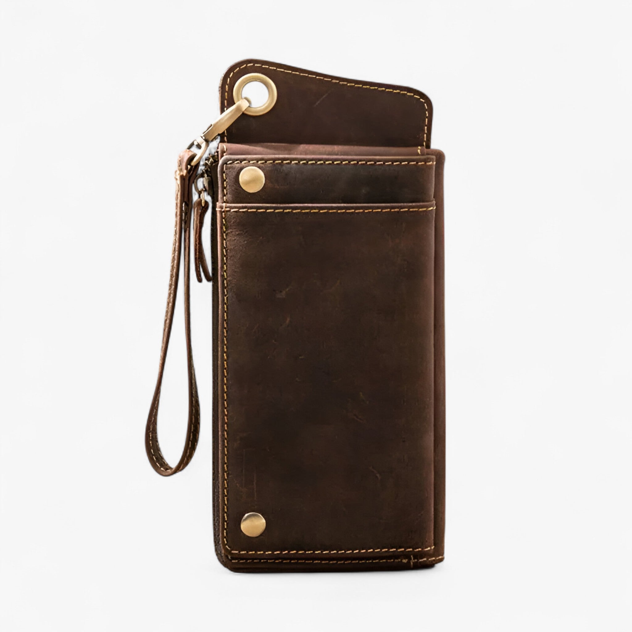 bags : Compact en Dames Default Vintage Leer in van Pantino
