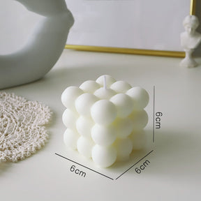 home & garden : Bubble Glow Kaars Wit - Prachtig Trendy Interieur Decoratie - Soja Wax in Wit van Pantino
