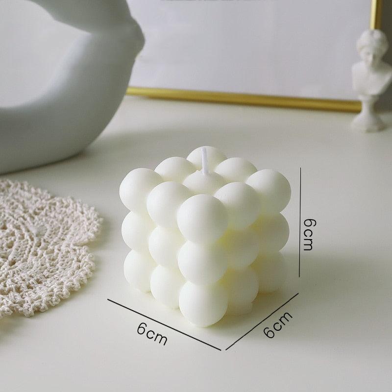 home & garden : Bubble Glow Kaars Wit - Prachtig Trendy Interieur Decoratie - Soja Wax in Wit van Pantino