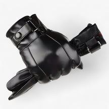 Men's Leather Winter Gloves : Handschoenen Heren Bruin - Warme Leren Winterhandschoenen in zwart Één maat van Pantino
