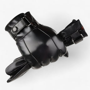 Men's Leather Winter Gloves : Handschoenen Heren Bruin - Warme Leren Winterhandschoenen in zwart Één maat van Pantino