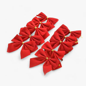 home & garden : 12 Rode Strikken - Festieve en Elegante Decoratie voor de Kerstboom in 12 stuks Anders van Pantino