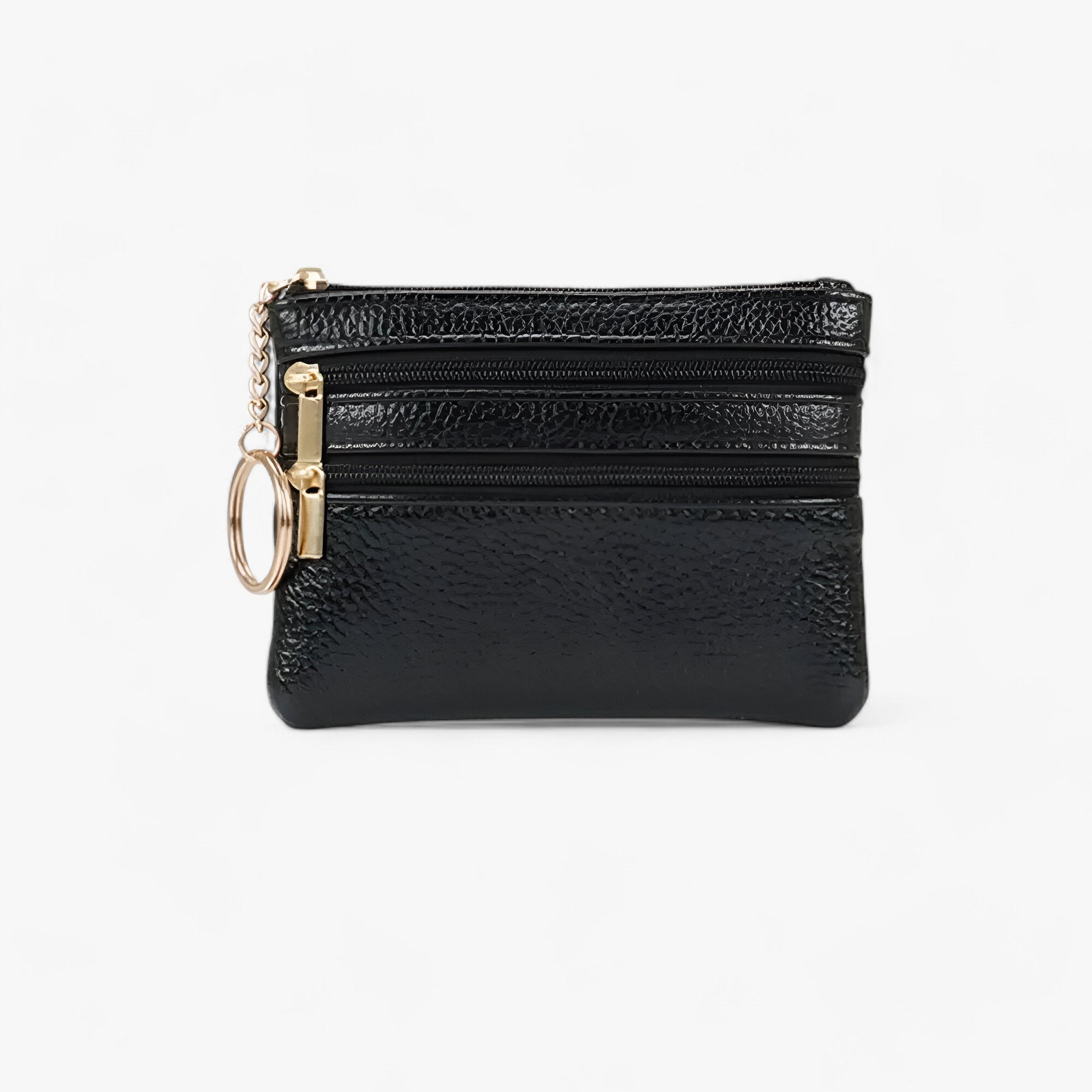 bags : Schoudertas voor Vrouwen Dames - Compakt en Elegant met Drie Ritsen - Rood in zwart van Pantino