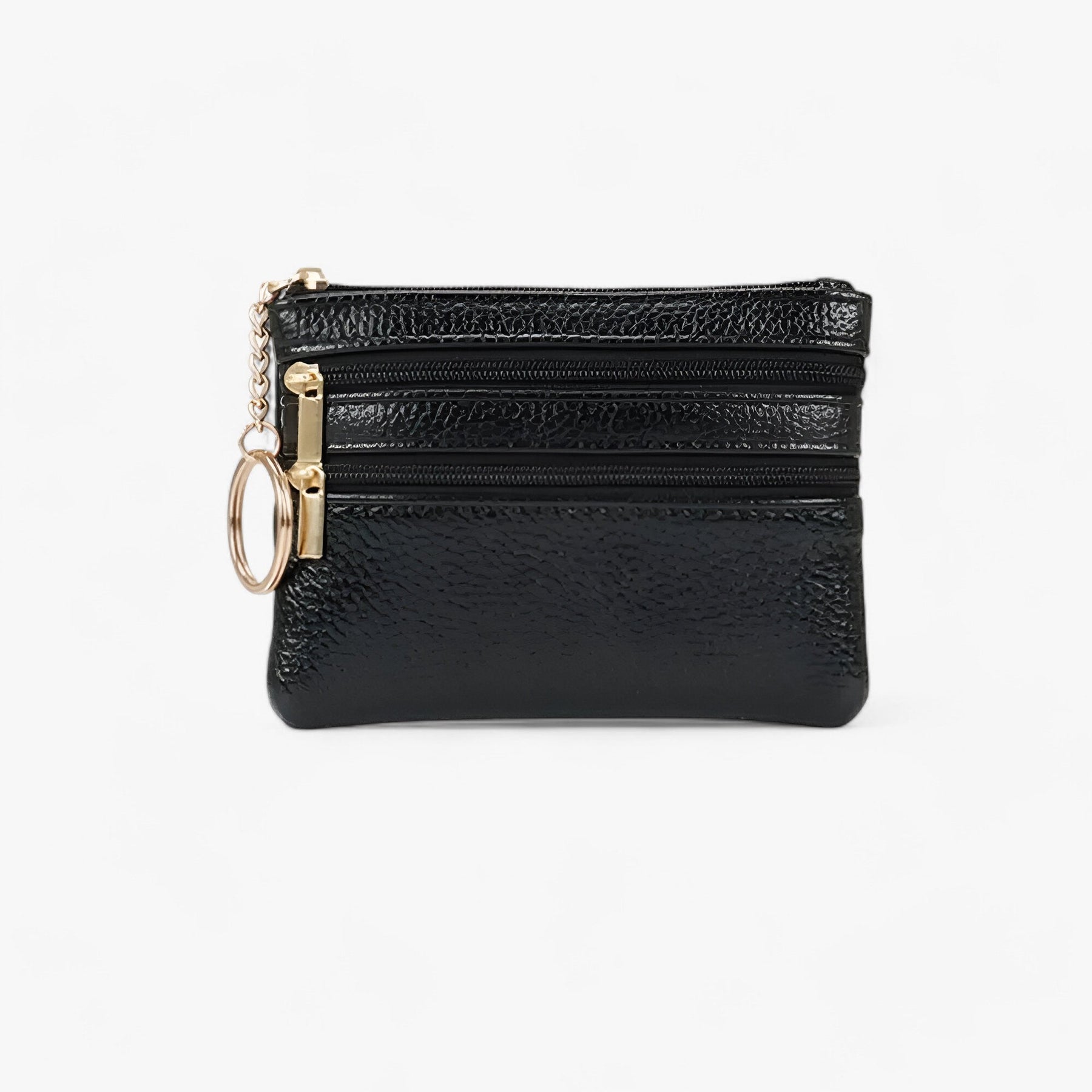 bags : Schoudertas voor Vrouwen Dames - Compakt en Elegant met Drie Ritsen - Rood in zwart van Pantino