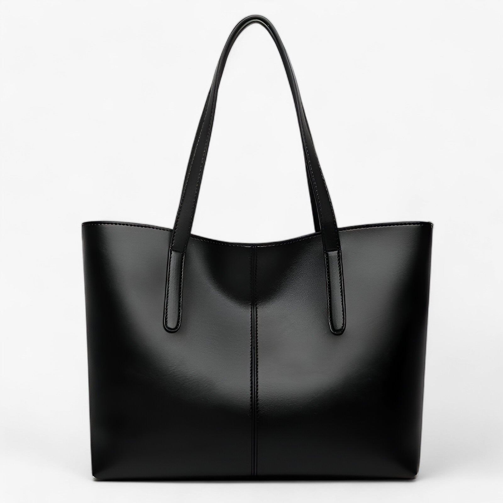 bags : Handtas voor Vrouwen Dames - Ruimte & Kwaliteit in PU Leer - Zwart in zwart van Pantino
