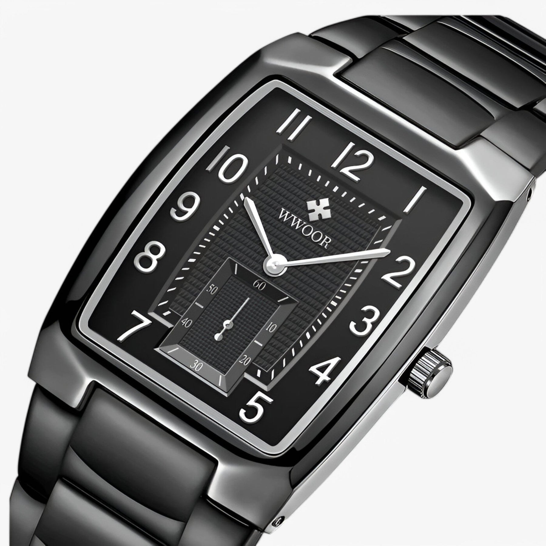 watches : Horloge Zwart - Luxe Zakelijk met Vierkante Wijzerplaat in van Pantino