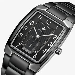 watches : Horloge Zwart - Luxe Zakelijk met Vierkante Wijzerplaat in van Pantino