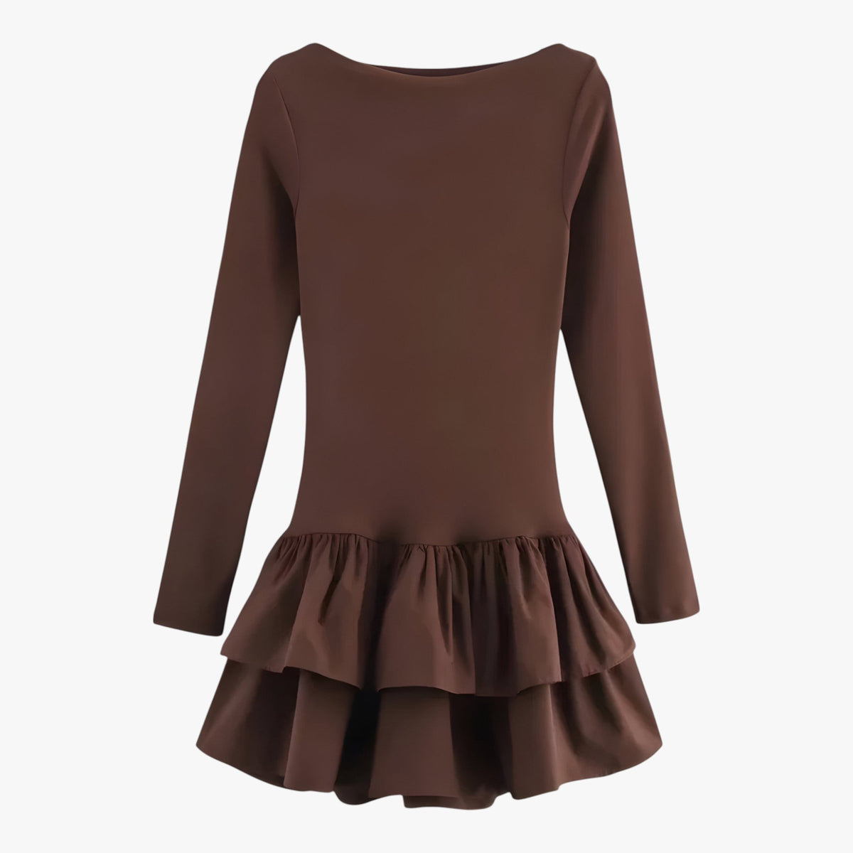 Mini jurk met lange mouwen - Trend en stijl Dames