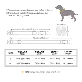 pets : Schattige Roze Halsband en Leash Set voor Kleine en Middelgrote Honden in van Pantino