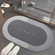 home & garden : AquaLux - Super Absoberende Badmat - Blauw in Grijs van Pantino
