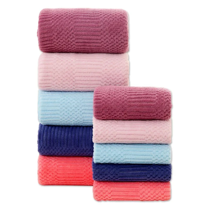 home & garden : Coral Fleece Badhanddoekenset - De Definitie van Zachtheid. - Lichtblauw in van Pantino