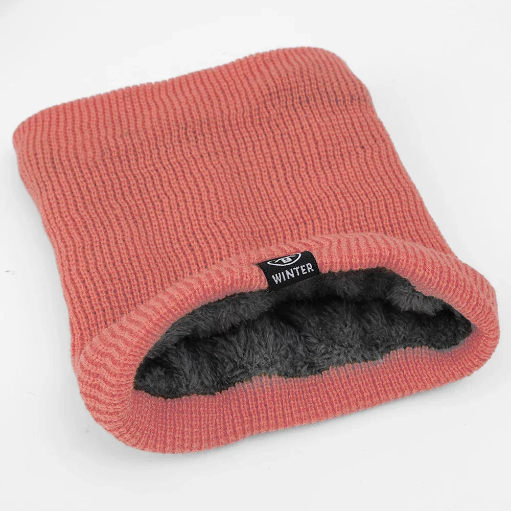 Scarf : Sjaal Geel - Warme Pluche Winter - Volledig Mask en Nekwarmer in Roze Één maat van Pantino