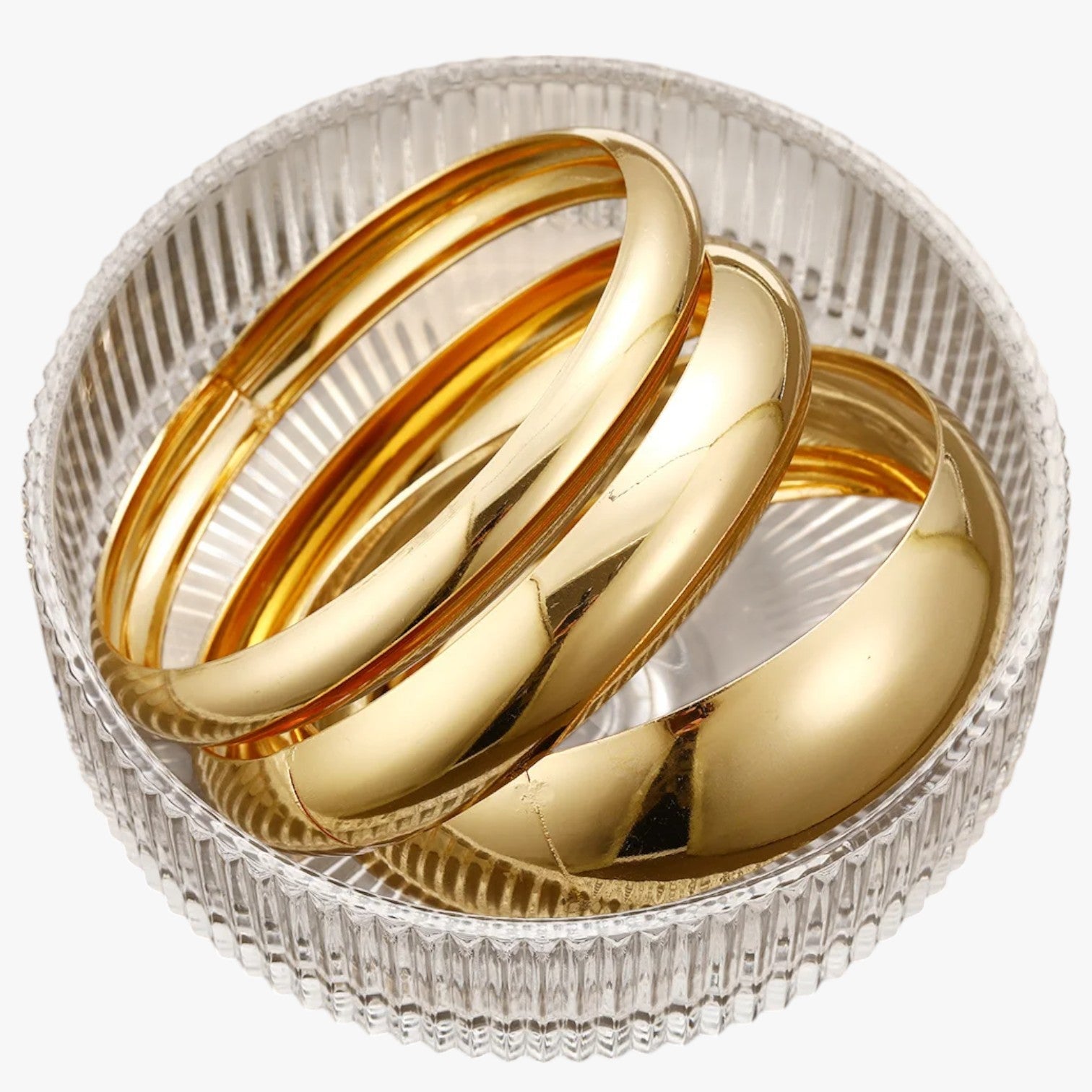 Jewelry : Set 3 Dames Armbanden 18K Goud Verguld, Gedurfd en Modern Design in van Pantinoshop