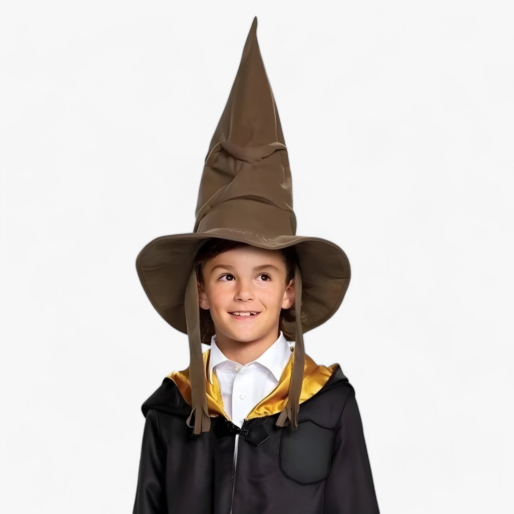 Hat : Hoed Dames Kastanjebruin - Heksenhoed van Zweinsteins - Unisex Accessoire voor Halloween Kostuum in van Pantino