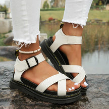 Orthopedic Sandals : Orthopedische Sandalen Dames - Sandalen - Zwart in Wit van Pantino