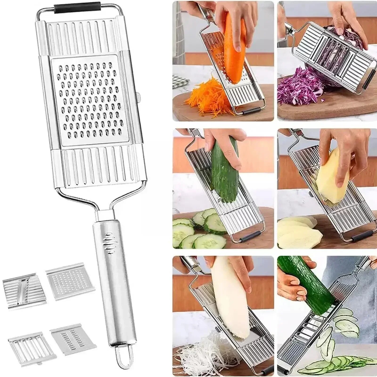home & garden : Multifunctionele Groentensnijder Zilver in van Pantino