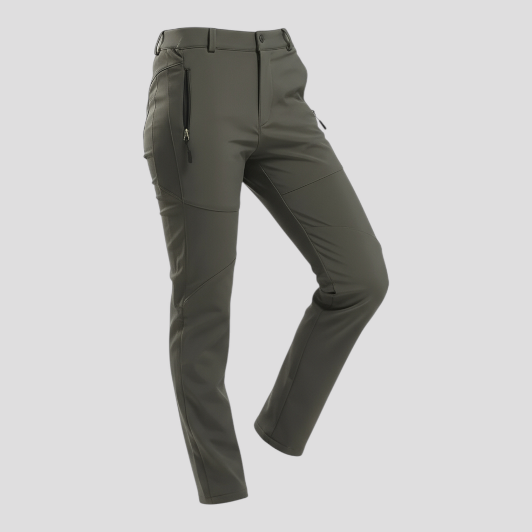Fleece Broek : Dames Waterafstotende Fleecebroek voor Koude Dagen - Donkergrijs in van Pantino
