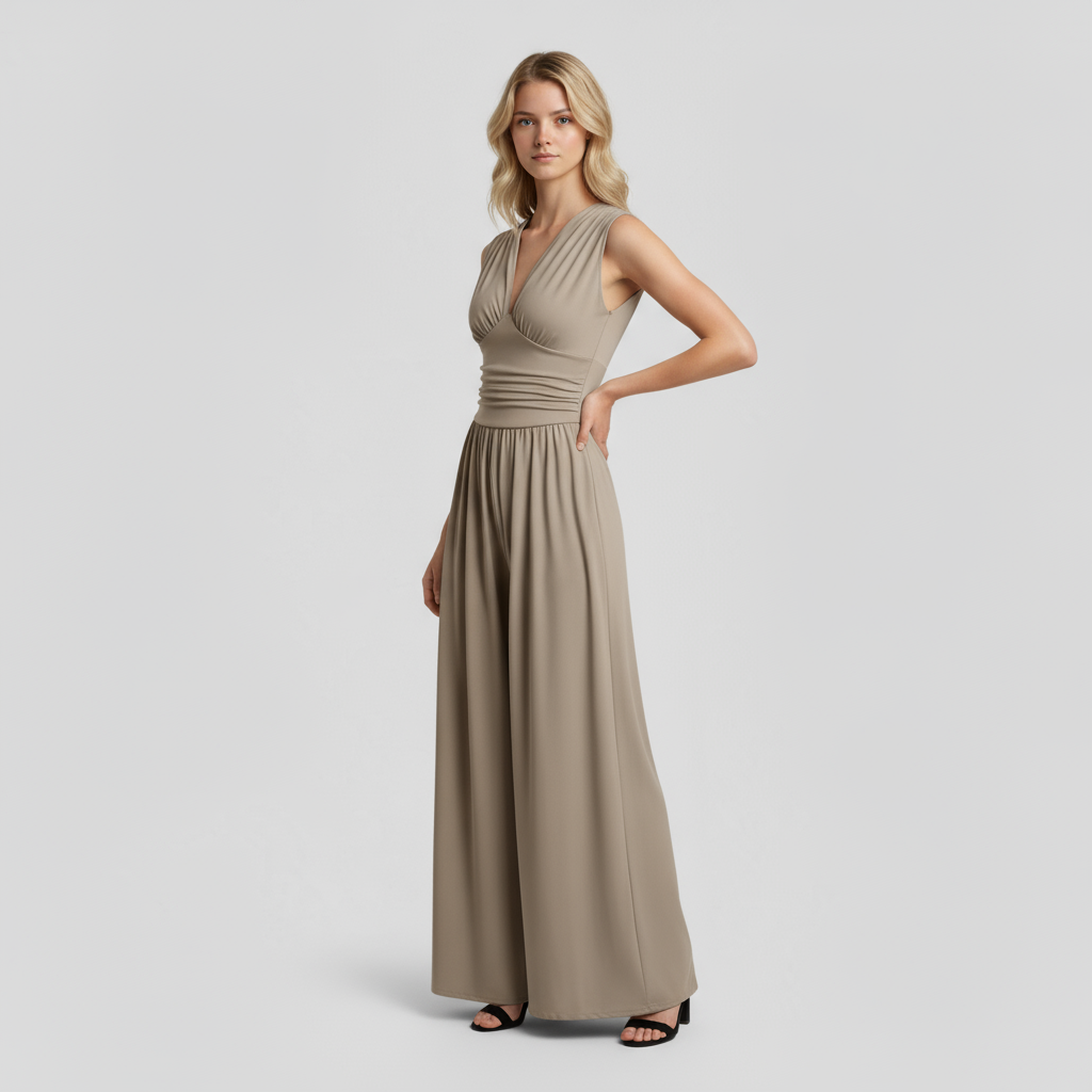 Women Set : Comfy Jumpsuit Dames met Top en Broek - Zwart in van Pantino
