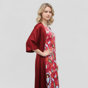 Dress : Tweedelige Set Dames voor Comfort en Stijl - Rood in van Pantino