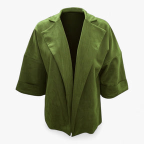 Clothes : Elegante Cardigan voor Dames Suède - Geel in Groen van Pantino