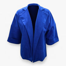 Clothes : Elegante Cardigan voor Dames Suède - Geel in Blauw van Pantino