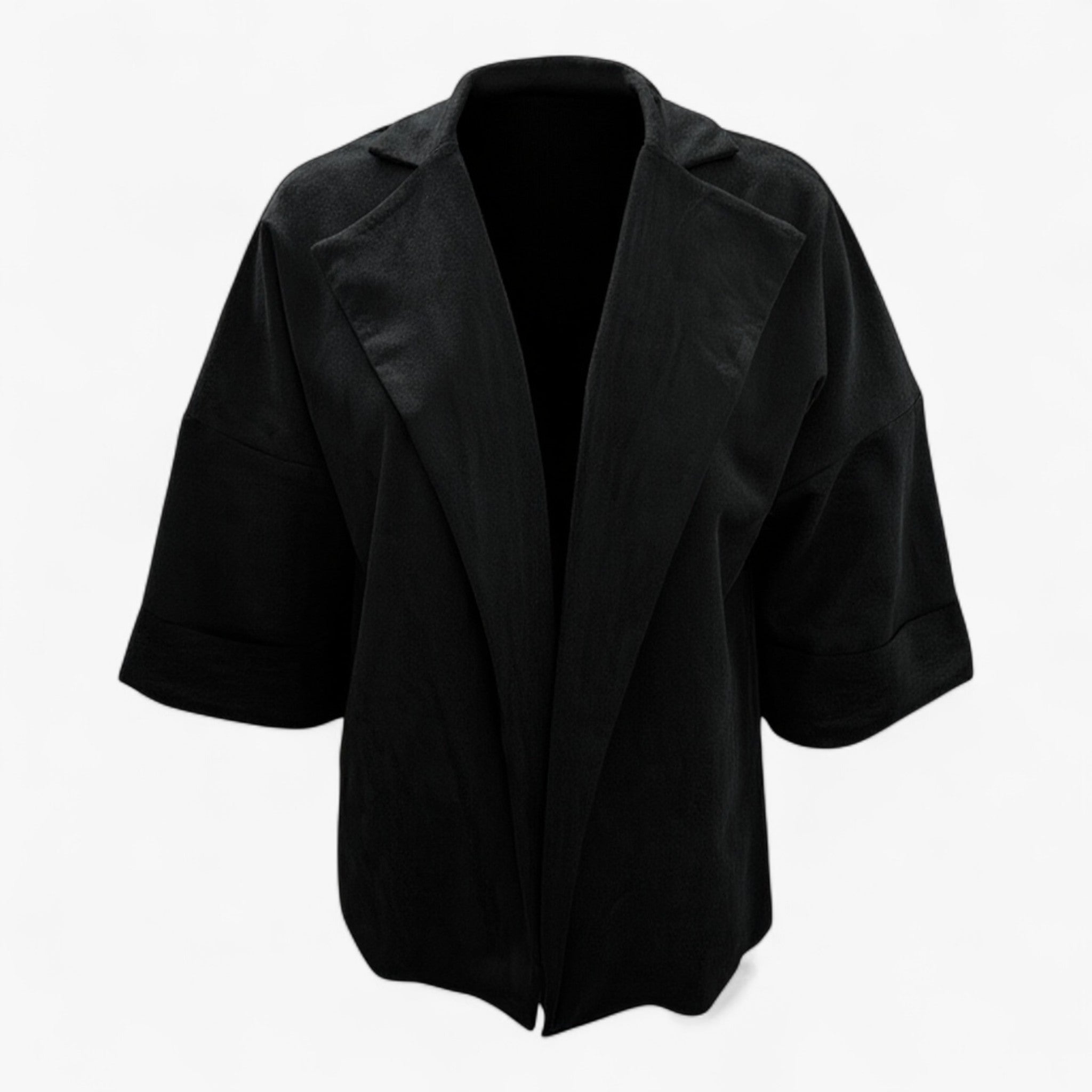 Clothes : Elegante Cardigan voor Dames Suède - Geel in Zwart van Pantino