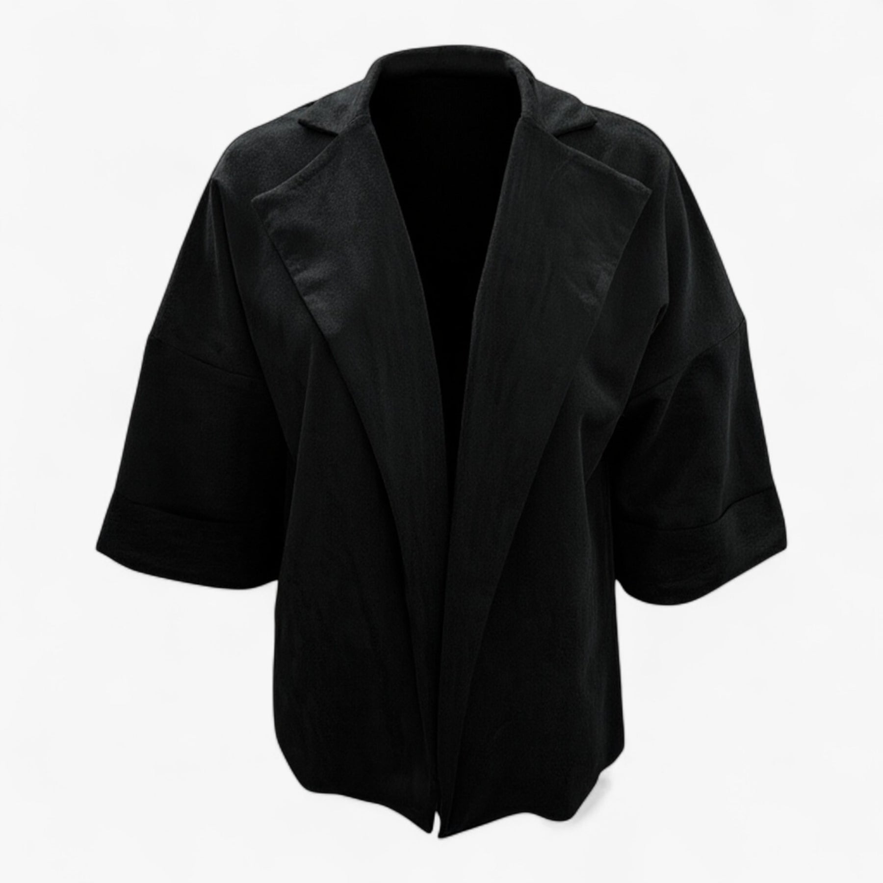 Clothes : Elegante Cardigan voor Dames Suède - Geel in Zwart van Pantino