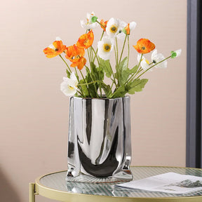 home & garden : Elegante Silberne Reflektierende Vase in van Pantino