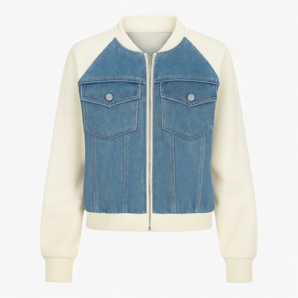 Clothes : Jack Dames Zwart - Veelzijdig Denimjack voor Katoen in Blauw van Pantino