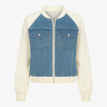 Clothes : Jack Dames Zwart - Veelzijdig Denimjack voor Katoen in Blauw van Pantino