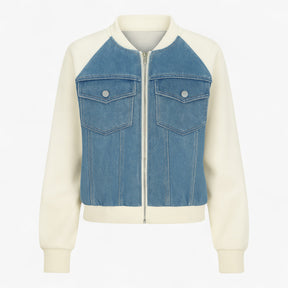 Clothes : Jack Dames Zwart - Veelzijdig Denimjack voor Katoen in Blauw van Pantino