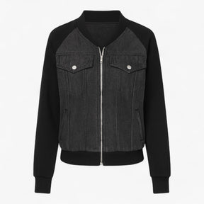 Clothes : Jack Dames Zwart - Veelzijdig Denimjack voor Katoen in Zwart van Pantino