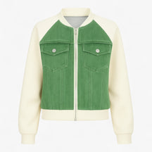 Clothes : Jack Dames Zwart - Veelzijdig Denimjack voor Katoen in Groen van Pantino