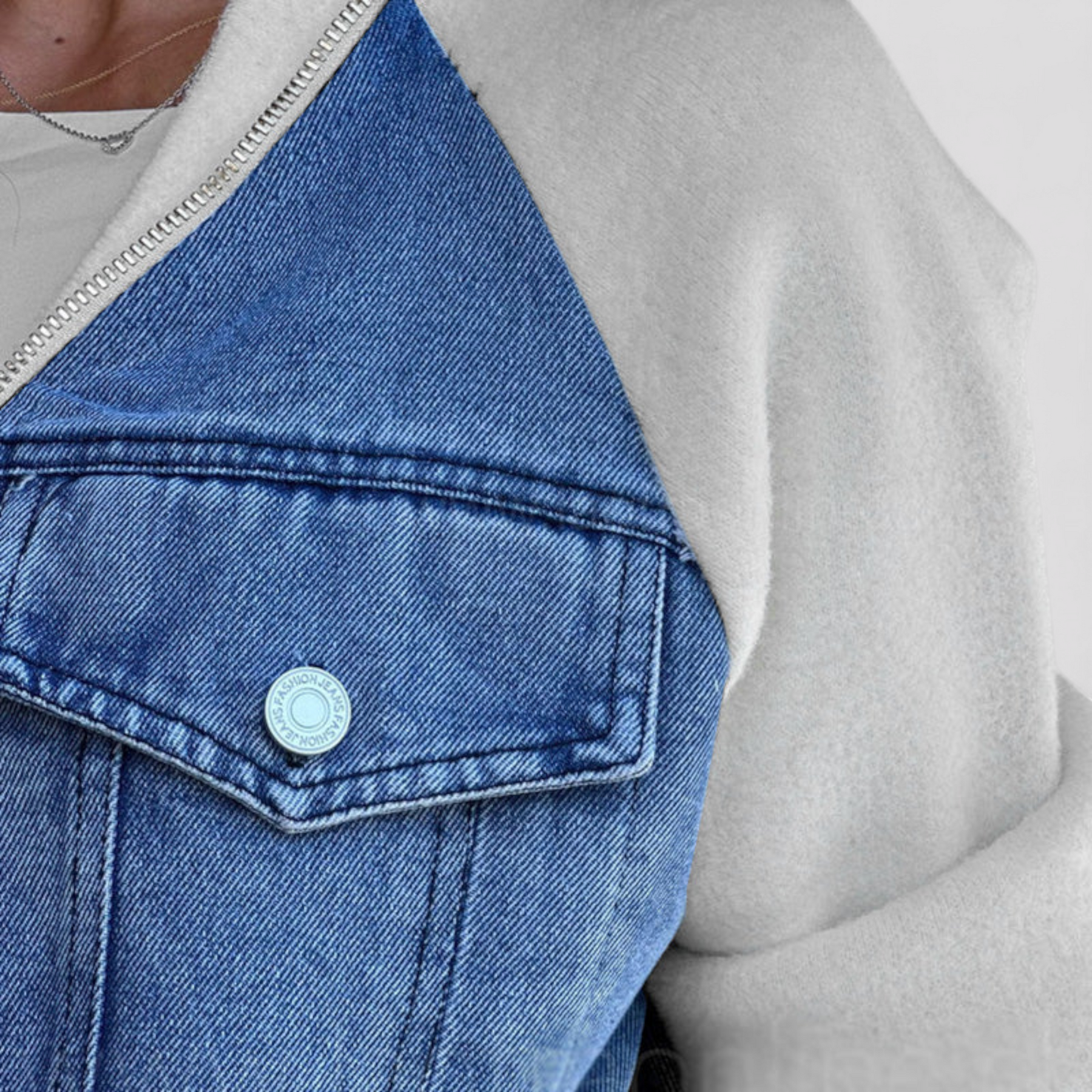 Clothes : Jack Dames Zwart - Veelzijdig Denimjack voor Katoen in van Pantino