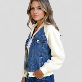 Clothes : Jack Dames Zwart - Veelzijdig Denimjack voor Katoen in van Pantino