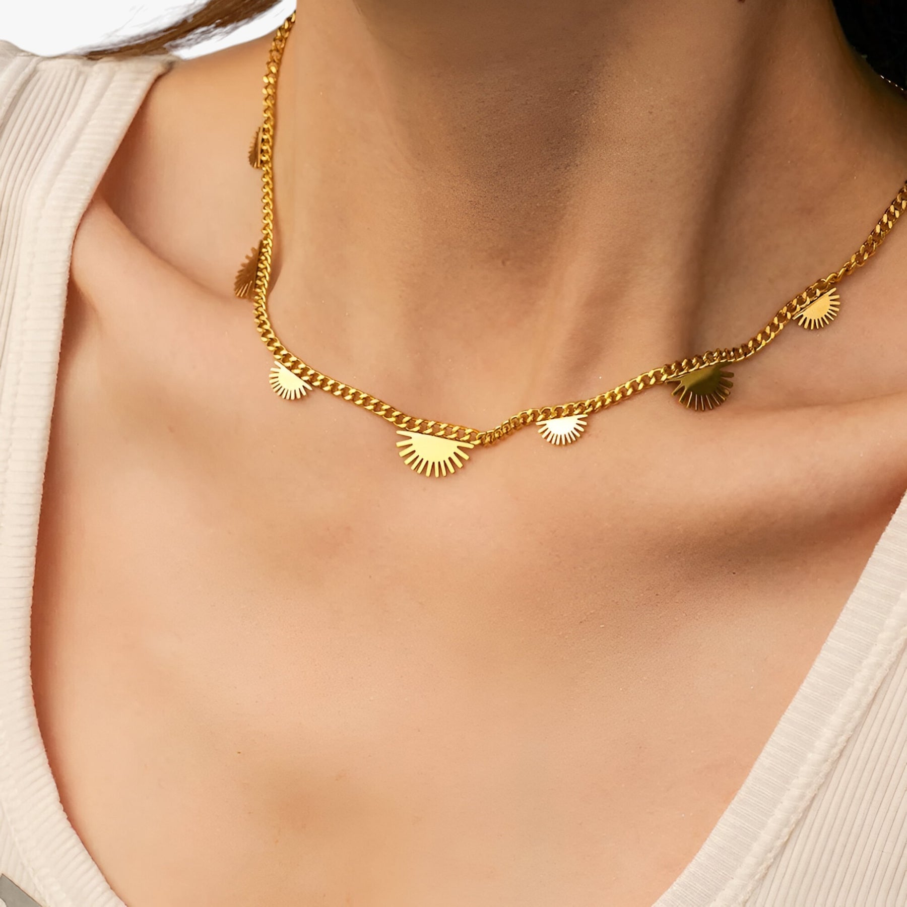 Necklace : Stralende Hanger - Accessoire in van Pantino