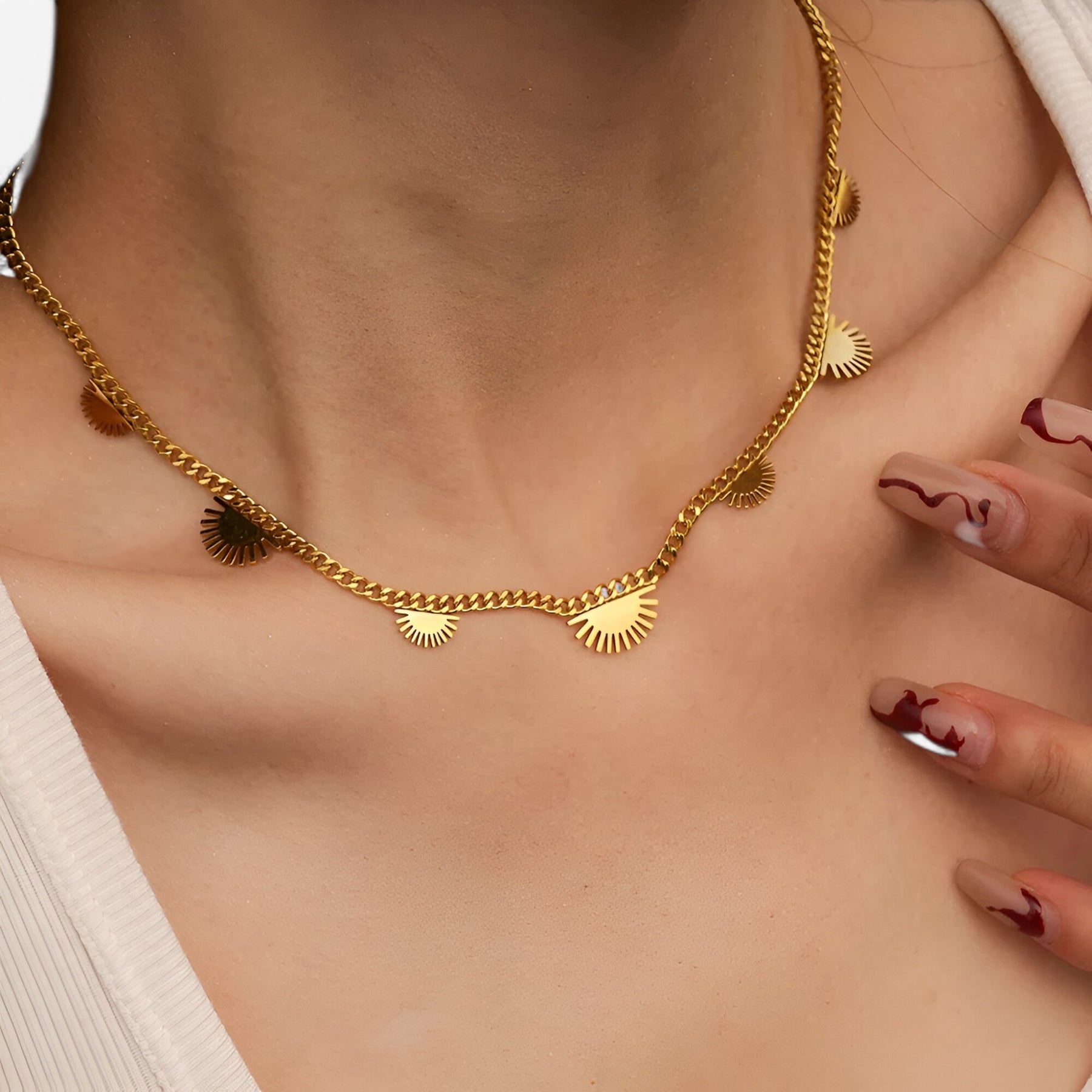 Necklace : Stralende Hanger - Accessoire in van Pantino