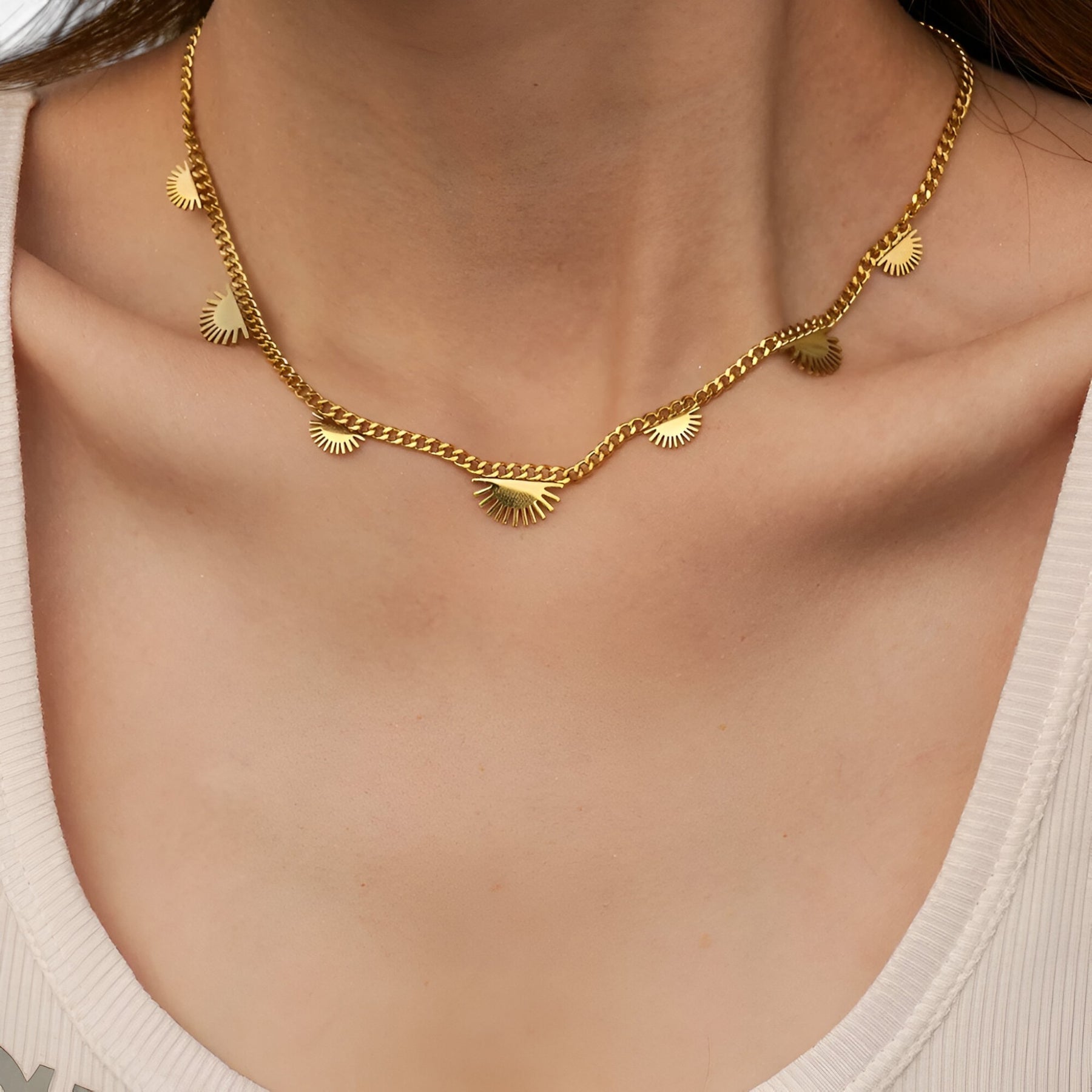 Necklace : Stralende Hanger - Accessoire in van Pantino